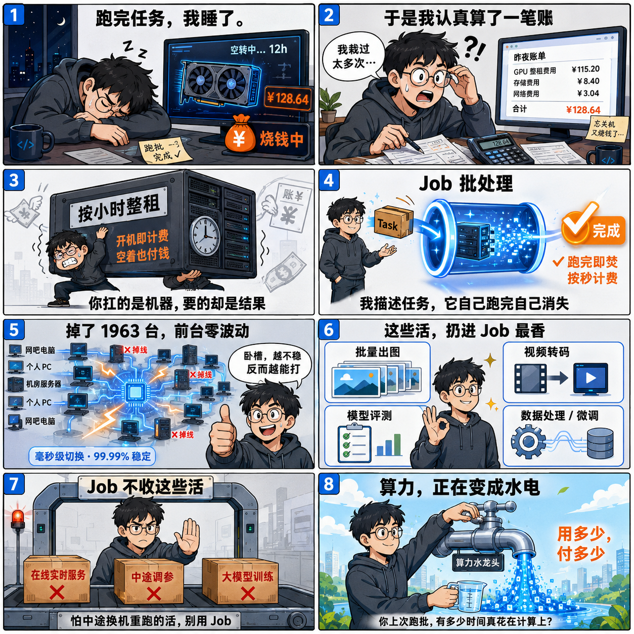 跑批量任务我再也不整租 GPU 了，算完账，麻了